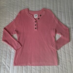 Aerie Oversized Henley Sweater Knit